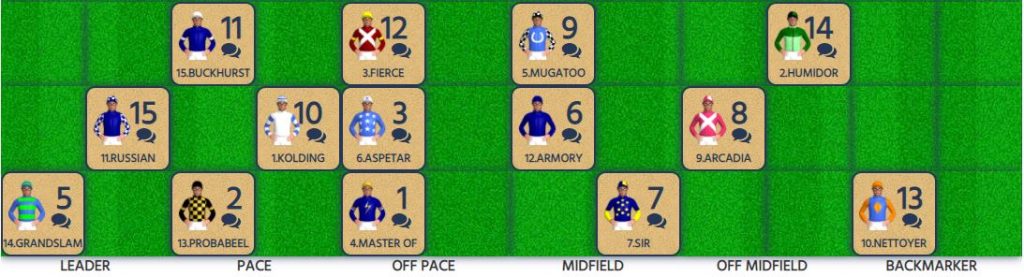 Cox Plate Speed map